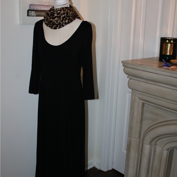 CALVIN KLEIN 3/4 Sleeve Maxi Dress Size 12 - Picture 5 of 11